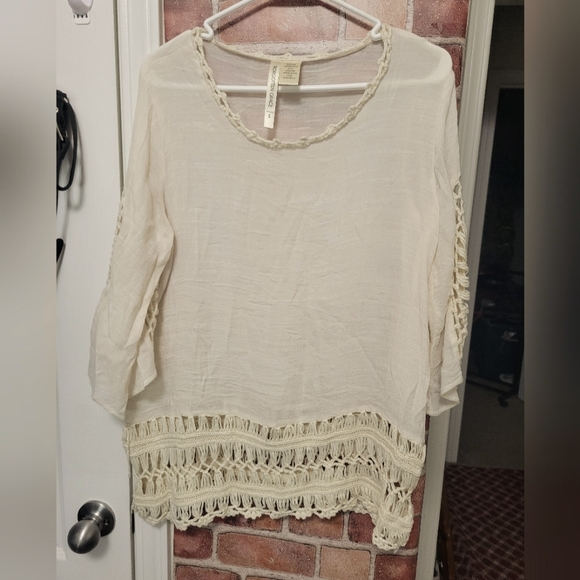 Forgotten Grace size small BOHO HIPPIE crochet vibes. See pics for detail - Picture 1 of 10